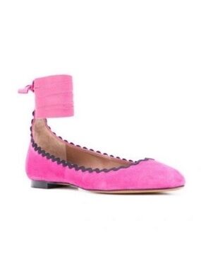 TABITHA SIMMONS NWT Pink Suede Daria Ballerina Flats 37 (7)